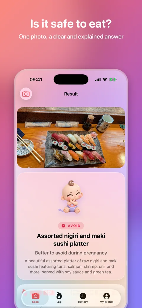 Verdict on a sushi platter